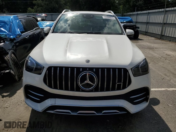 2022 Mercedes-Benz GLE 53 AMG with VIN 4JGFB6BB4NA592117, listed as a Copart auction lot 72260024 with 32,775 mi miles and Salvage title. Bid and sale history available at DreamBid. Image 5.