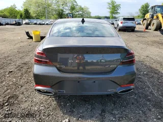 2022 Genesis G70 3.3T with VIN KMTG54TE6NU100703, listed as a Copart auction lot 54643714 with 6,889 mi miles. Bid and sale history available at carsss.com. Image 6.