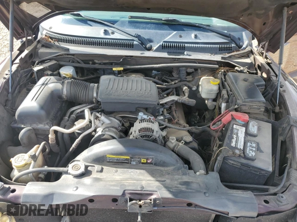 2005 Dodge Dakota SLT with VIN 1D7HE48N95S205605, listed as a Copart auction lot 44113325 with 206,391 mi miles and Salvage Title. Bid and sale history available at DreamBid. Image 13.