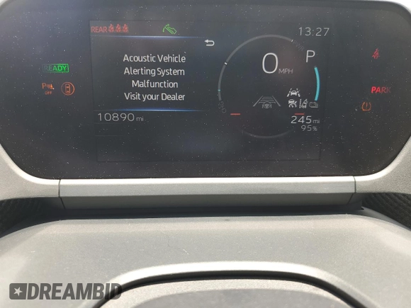 2024 Toyota bZ4X XLE with VIN JTMAAAAA1RA044367, listed as a Copart auction lot 59583075 with 10,890 mi miles and Salvage title. Bid and sale history available at DreamBid. Image 9.