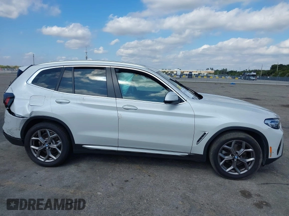 2022 BMW X3 sDrive30i with VIN 5UX43DP01N9H47620, listed as a IAAI auction lot 41321216 with 23,286 mi miles and . Bid and sale history available at DreamBid. Image 13.