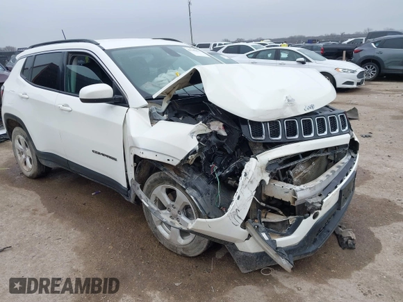 2020 Jeep Compass Altitude z VIN 3C4NJCBB9LT108501, wystawiony jako IAAI lot #41700451 z przebiegiem 66 395 mil mil oraz . Historia ofert i sprzedaży dostępna na DreamBid. Obrazek 1.