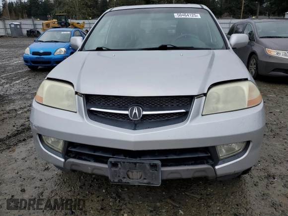 2001 Acura MDX with VIN 2HNYD18201H543262, listed as a Copart auction lot 50464125 with 184,922 mi miles and Salvage Title. Bid and sale history available at carsss.com. Image 5.