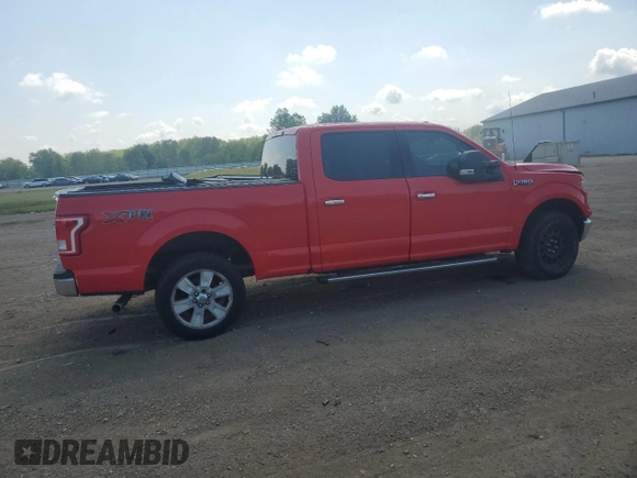 2016 Ford F-150 XLT with VIN 1FTFW1EF6GKF36428, listed as a Copart auction lot 62165295 with 183,424 mi miles and Salvage title. Bid and sale history available at DreamBid. Image 3.