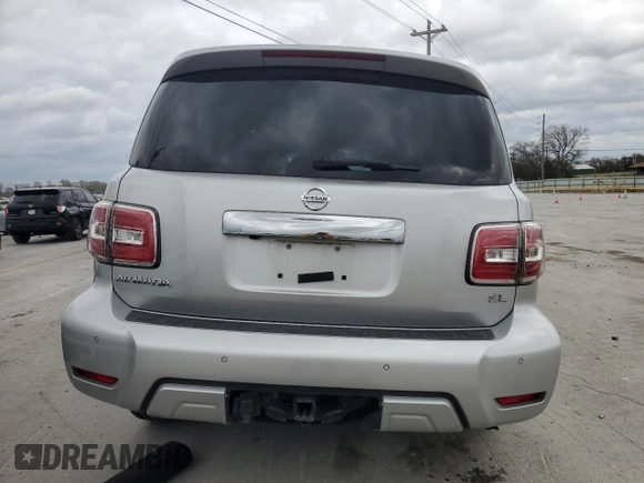 2017 Nissan Armada SL with VIN JN8AY2ND6H9011388, listed as a Copart auction lot 51095915 with 44,735 mi miles and Salvage Title. Bid and sale history available at carsss.com. Image 6.