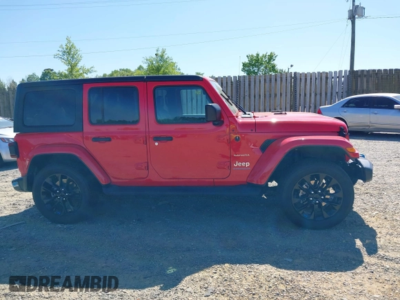 2023 Jeep Wrangler Sahara z VIN 1C4JJXP63PW568190, wystawiony jako IAAI lot #42133650 z przebiegiem 32 347 mil mil oraz . Historia ofert i sprzedaży dostępna na DreamBid. Obrazek 13.