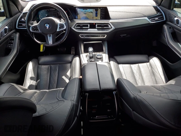 2021 BMW X5 xDrive45e with VIN 5UXTA6C09M9H50122, listed as a Copart auction lot 48162735 with 59,697 mi miles and Salvage Title. Bid and sale history available at carsss.com. Image 8.
