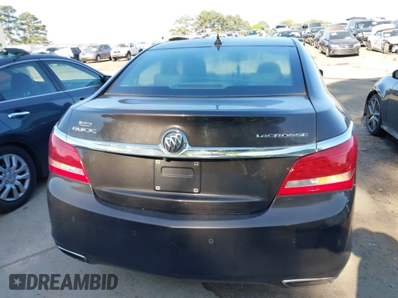 2014 Buick LaCrosse Leather with VIN 1G4GB5G37EF129097, listed as a IAAI auction lot 42069228 with 156,748 mi miles. Bid and sale history available at carsss.com. Image 16.
