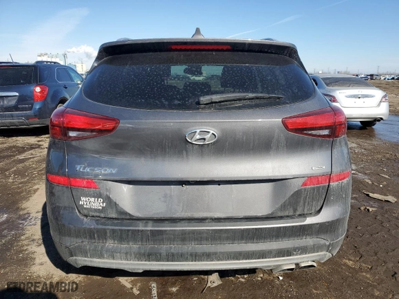 2021 Hyundai Tucson Limited with VIN KM8J3CAL4MU316579, listed as a Copart auction lot 45906065 with 0 mi miles and Salvage Title. Bid and sale history available at carsss.com. Image 6.