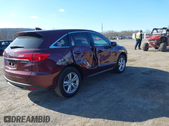2014 Acura RDX Tech Pkg with VIN 5J8TB4H50EL005348, listed as a IAAI auction lot 41883118 with 118,638 mi miles. Bid and sale history available at carsss.com. Image 4.