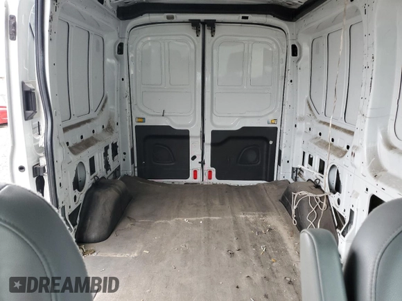 2015 Ford Transit Cargo with VIN 1FTNR1CG7FKA98838, listed as a Copart auction lot 48829135 with 233,935 mi miles and Salvage Title. Bid and sale history available at carsss.com. Image 10.