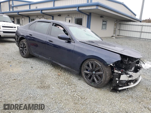 2023 BMW 7 Series 760i xDrive with VIN WBA33EJ04PCN52350, listed as a Copart auction lot 44487295 with 10,878 mi miles and Salvage title. Bid and sale history available at DreamBid. Image 4.