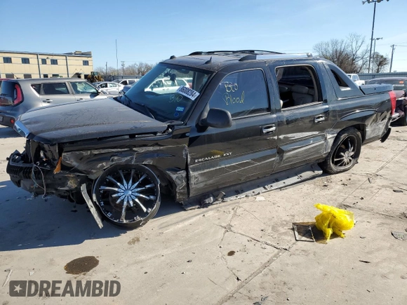 2004 Cadillac Escalade EXT z VIN 3GYEK62N74G276912, wystawiony jako Copart lot #86008284 z przebiegiem Nie podano mil oraz Szkoda całkowita • Salvage title. Historia ofert i sprzedaży dostępna na DreamBid. Obrazek 1.