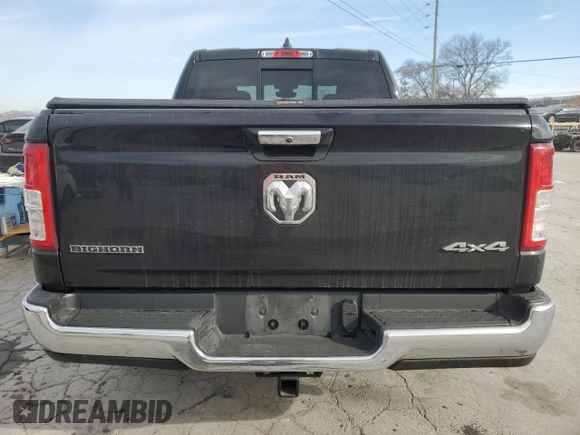 2020 Ram 1500 Big Horn with VIN 1C6RRFFG1LN393543, listed as a Copart auction lot 46511225 with 73,581 mi miles and Salvage Title. Bid and sale history available at carsss.com. Image 6.