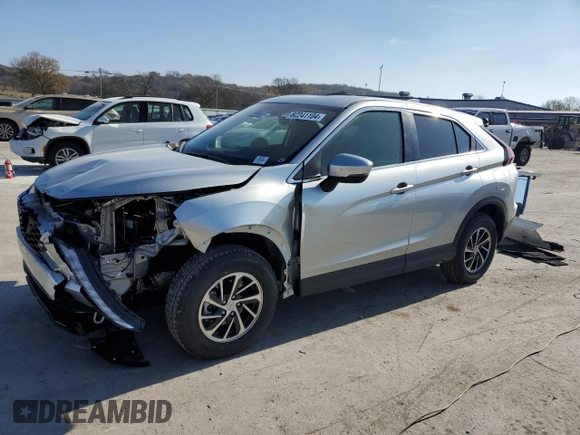 2024 Mitsubishi Eclipse Cross ES z VIN JA4ATUAA6RZ062130, wystawiony jako Copart lot #82241104 z przebiegiem 1 358 mil mil oraz Szkoda całkowita • Salvage title. Historia ofert i sprzedaży dostępna na DreamBid. Obrazek 1.