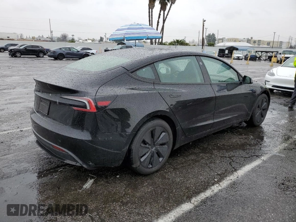 2024 Tesla Model 3 with VIN 5YJ3E1EA9RF867532, listed as a Copart auction lot 47814555 with 2,445 mi miles and Salvage Title. Bid and sale history available at DreamBid. Image 3.