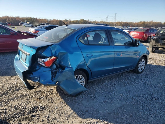 2024 Mitsubishi Mirage G4 SE with VIN ML32FVFJ4RHF06004, listed as a Copart auction lot 83221934 with 8,936 mi miles and Salvage Title. Bid and sale history available at carsss.com. Image 3.