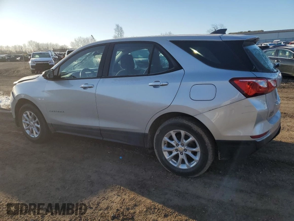2018 Chevrolet Equinox LS with VIN 3GNAXHEV9JL323297, listed as a Copart auction lot 50613015 with 90,689 mi miles and Salvage Title. Bid and sale history available at DreamBid. Image 2.