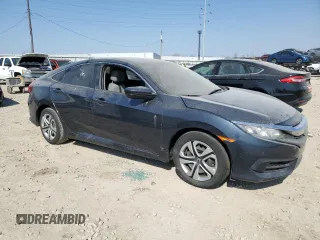 2017 Honda Civic Sedan LX with VIN 19XFC2F59HE000663, listed as a Copart auction lot 48856145 with 0 mi miles and Salvage Title. Bid and sale history available at carsss.com. Image 4.