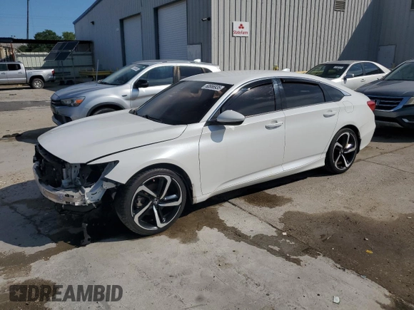 2020 Honda Accord Sport z VIN 1HGCV1F38LA102619, wystawiony jako Copart lot #60886935 z przebiegiem 76 944 mil mil oraz Nie do naprawy • Non repairable. Historia ofert i sprzedaży dostępna na DreamBid. Obrazek 1.