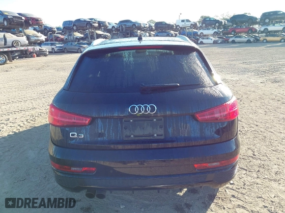 2018 Audi Q3 Premium with VIN WA1BCCFS2JR022258, listed as a IAAI auction lot 41845179 with 80,297 mi miles. Bid and sale history available at carsss.com. Image 16.