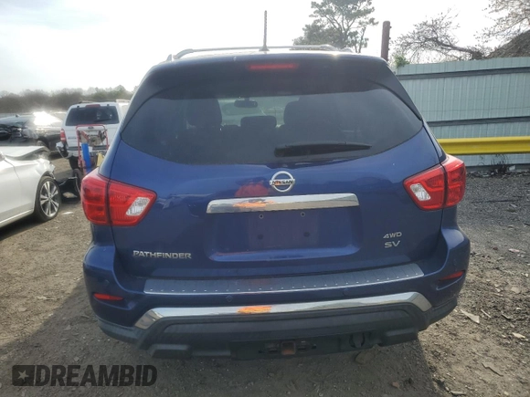 2017 Nissan Pathfinder SL with VIN 5N1DR2MM0HC618585, listed as a Copart auction lot 54053335 with 110,303 mi miles and Salvage Title. Bid and sale history available at DreamBid. Image 6.