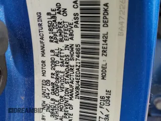 2010 Toyota Corolla z VIN 1NXBU4EE0AZ174665, wystawiony jako Copart lot #52187365 z przebiegiem 121 769 mil mil oraz Szkoda całkowita • Salvage title. Historia ofert i sprzedaży dostępna na DreamBid. Obrazek 12.