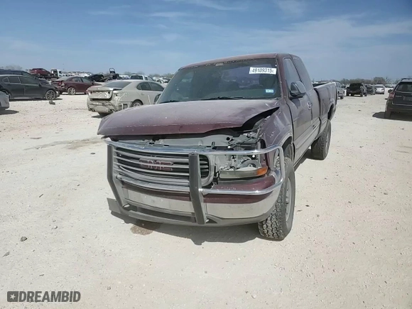 2000 GMC New Sierra 1500 SLE with VIN 1GTEK19T8YE239720, listed as a Copart auction lot 49109315 with NaN miles and Salvage Title. Bid and sale history available at carsss.com. Image 10.