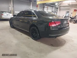 2012 Audi A8 L with VIN WAURVAFD6CN014546, listed as a IAAI auction lot 41357932 with 93,516 mi miles. Bid and sale history available at carsss.com. Image 3.