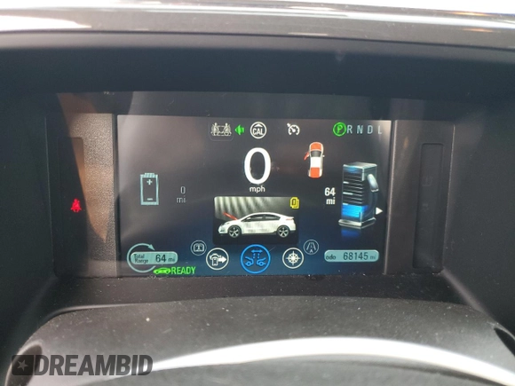2014 Chevrolet Volt with VIN 1G1RF6E42EU173628, listed as a Copart auction lot 52134665 with 68,145 mi miles and Salvage Title. Bid and sale history available at DreamBid. Image 9.
