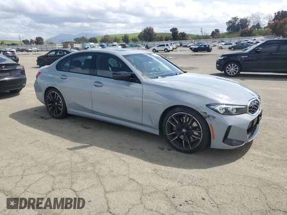 2024 BMW 3 Series M340i with VIN 3MW49FS03R8E17281, listed as a Copart auction lot 51256225 with 18,241 mi miles and Salvage Title. Bid and sale history available at carsss.com. Image 4.