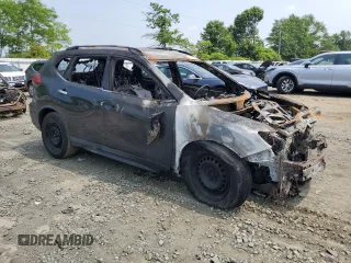 2017 Nissan Rogue S with VIN KNMAT2MV5HP529377, listed as a Copart auction lot 59687365 with Not provided miles and Salvage title. Bid and sale history available at DreamBid. Image 4.
