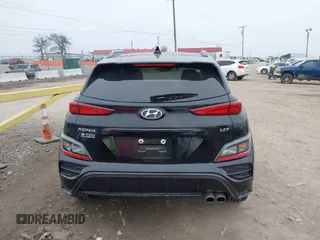 2023 Hyundai Kona N Line with VIN KM8K33A39PU989957, listed as a IAAI auction lot 41505290 with 29,134 mi miles and . Bid and sale history available at DreamBid. Image 16.