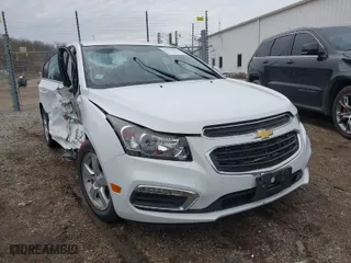 2015 Chevrolet Cruze LT with VIN 1G1PC5SB0F7114266, listed as a IAAI auction lot 41777413 with 57,379 mi miles. Bid and sale history available at carsss.com. Image 1.