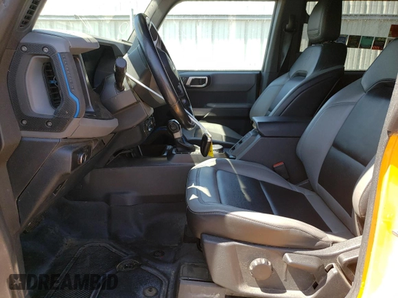2022 Ford Bronco with VIN 1FMEE5DPXNLA89363, listed as a Copart auction lot 53043155 with 50,072 mi miles and Salvage Title. Bid and sale history available at DreamBid. Image 7.