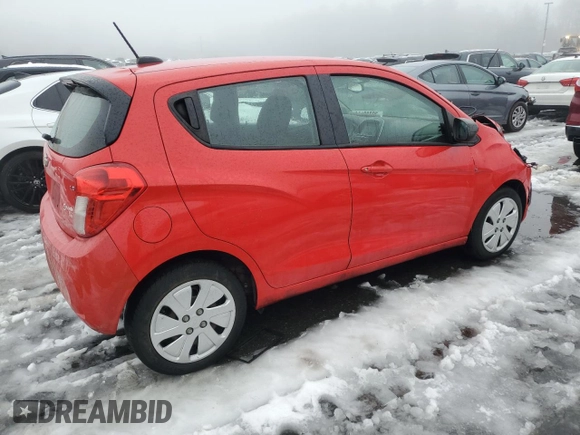 2016 Chevrolet Spark LS with VIN KL8CB6SA4GC571735, listed as a Copart auction lot 44198295 with 43,392 mi miles and Non Repairable. Bid and sale history available at carsss.com. Image 3.