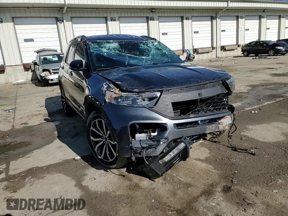2020 Ford Explorer ST with VIN 1FM5K8GC8LGB20554, listed as a Copart auction lot 47098265 with 96,840 mi miles and Salvage Title. Bid and sale history available at carsss.com. Image 11.