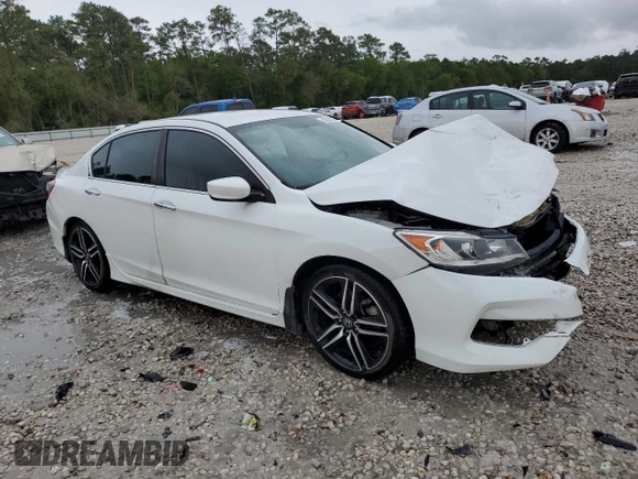 2017 Honda Accord Sedan Sport with VIN 1HGCR2F59HA108769, listed as a Copart auction lot 50554705 with 176,073 mi miles and Salvage Title. Bid and sale history available at carsss.com. Image 4.