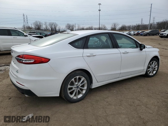 2020 Ford Fusion SE with VIN 3FA6P0HD3LR250467, listed as a Copart auction lot 43949205 with 50,592 mi miles and Salvage Title. Bid and sale history available at carsss.com. Image 3.