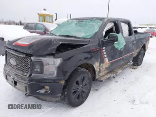 2019 Ford F-150 XL with VIN 1FTFW1E47KFC69168, listed as a IAAI auction lot 41317777 with 1 mi miles. Bid and sale history available at carsss.com. Image 2.