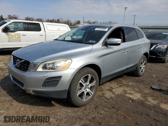 2013 Volvo XC60 T6 with VIN YV4902DZ2D2383555, listed as a Copart auction lot 47455365 with Not Provided miles and Salvage Title. Bid and sale history available at carsss.com. Image 1.