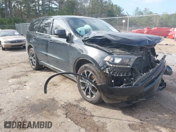 2020 Dodge Durango GT with VIN 1C4RDHDGXLC410471, listed as a IAAI auction lot 41490233 with 158,278 mi miles and . Bid and sale history available at DreamBid. Image 1.
