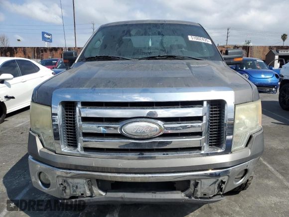 2009 Ford F-150 STX with VIN 1FTRX128X9KB12348, listed as a Copart auction lot 51002435 with 349,277 mi miles and Salvage Title. Bid and sale history available at carsss.com. Image 5.