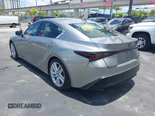 2021 Lexus IS 300 with VIN JTHCA1D23M5114416, listed as a IAAI auction lot 42582506 with 42,287 mi miles and . Bid and sale history available at DreamBid. Image 3.