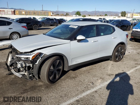 2024 Polestar 2 z VIN YSMFD3KA1RL219054, wystawiony jako Copart lot #46366205 z przebiegiem 15 134 mil mil oraz Szkoda całkowita • Salvage title. Historia ofert i sprzedaży dostępna na DreamBid. Obrazek 1.