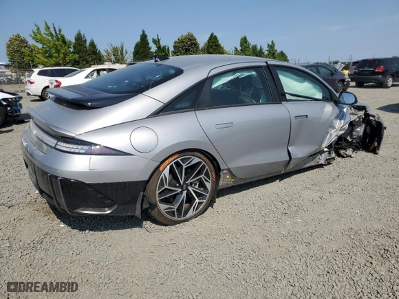 2023 Hyundai IONIQ 6 Preferred with VIN KMHM34AC2PA039181, listed as a Copart auction lot 65443624 with 1597 miles and Salvage Title. Bid and sale history available at carsss.com. Image 3.