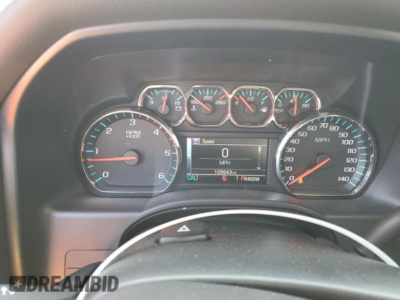 2016 Chevrolet Silverado 1500 LT with VIN 3GCUKREC0GG209747, listed as a Copart auction lot 51067515 with 105,643 mi miles and Salvage Title. Bid and sale history available at DreamBid. Image 9.