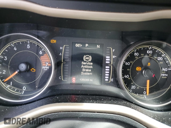 2017 Jeep Cherokee Sport with VIN 1C4PJMAB4HW646802, listed as a Copart auction lot 56667035 with 135,049 mi miles and Salvage title. Bid and sale history available at DreamBid. Image 9.