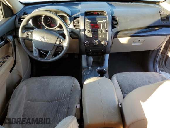 2012 Kia Sorento LX with VIN 5XYKT3A69CG280519, listed as a Copart auction lot 89378525 with 206,417 mi miles and Salvage Title. Bid and sale history available at carsss.com. Image 8.