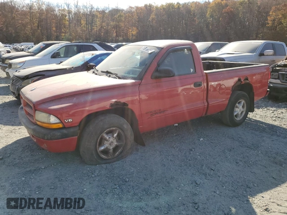 1999 Dodge Dakota SLT with VIN 1B7FL26X0XS233747, listed as a Copart auction lot 78819034 with 231,948 mi miles and Salvage Title. Bid and sale history available at carsss.com. Image 1.